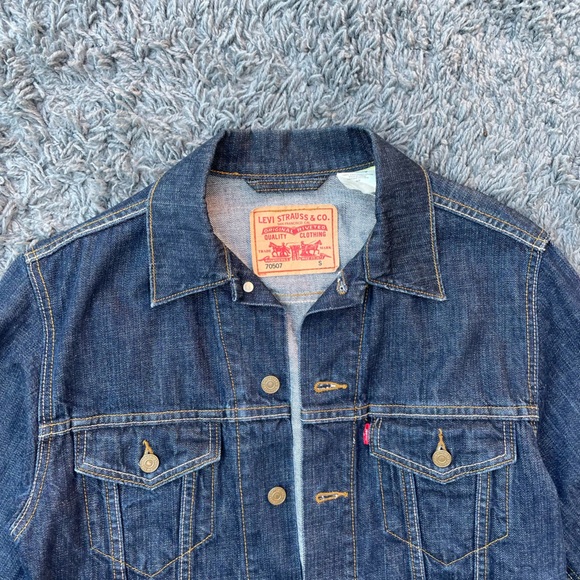 levis denim jacket in medium wash size S mens modern type III - Picture 4 of 16